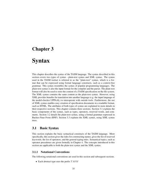 The TASM Language Reference Manual Version 1.1 - Synrc