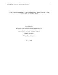 Animal-assisted therapy: The human-animal bond in relation to ...