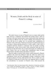 Women, Death and the Body in some of Plutarch's writings
