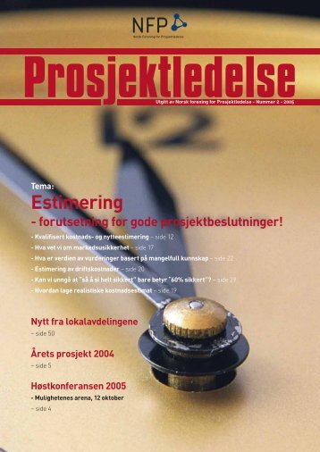 Prosjektledelse, Nr. 2 - 2005 - Norsk senter for prosjektledelse - NTNU