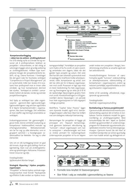 Prosjektledelse, Nr. 2 - 2005 - Norsk senter for prosjektledelse - NTNU