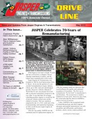 May 2012 - JASPER Engines & Transmissions