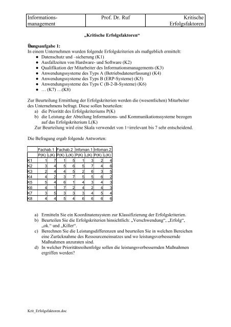 Kritische Erfolgsfaktoren - Wiw.fh-albsig.de