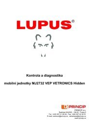 Kontrola a diagnostika pro MJ2732 VEP