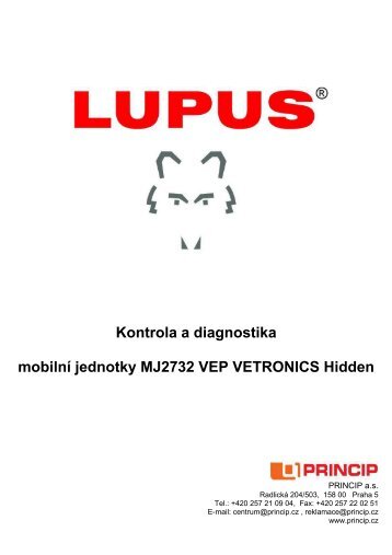 Kontrola a diagnostika pro MJ2732 VEP