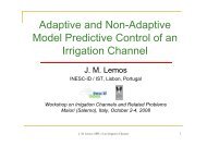 Adaptive and Non-Adaptive Model Predictive Control of an Irrigation ...