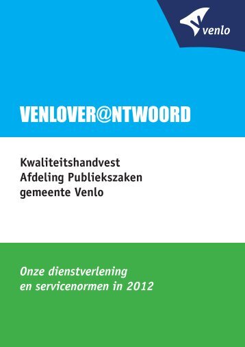 KWAliteitshAndVest - Gemeente Venlo