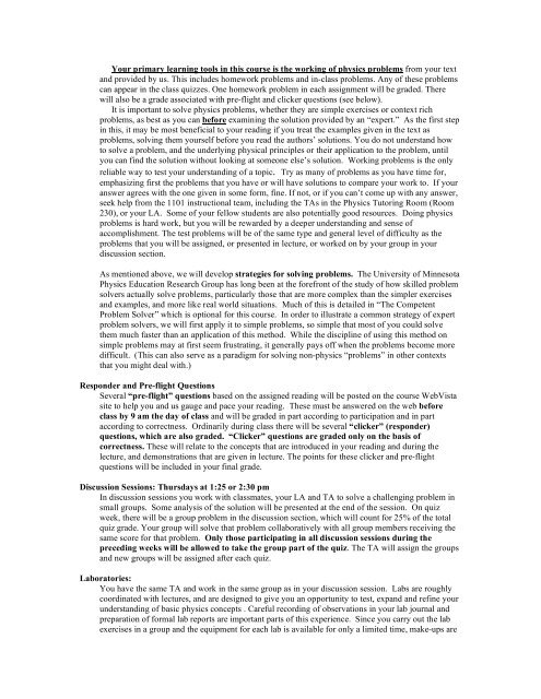 Sample syllabus - College of Continuing Education - University of ...