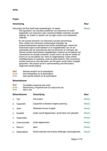 De tussentijdse rapportage (Prorap 2012-1) - Gemeente Venlo