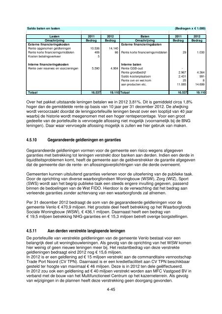 Jaarrekening - Gemeente Venlo