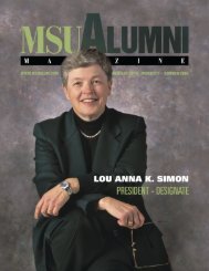 Summer 2004 - MSUAA Magazine - MSU Alumni Association ...