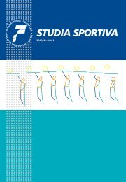 studia sportiva 2010/4 #1 - Fakulta sportovnÃƒÂ­ch studiÃƒÂ­ - Masarykova ...