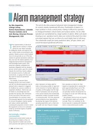 Alarm management strategy - Emerson Process Experts