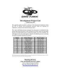 Development Project List - Development Services - City of Oxnard