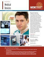 Medical Devices brochure - UCSC Extension Silicon Valley