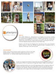 Plastpro Inc. - Fact Sheet - International Builders' Show