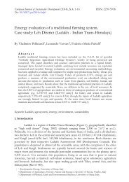 Emergy evaluation of a traditional farming system. Case study: Leh District (Ladakh - Indian Trans-Himalaya)