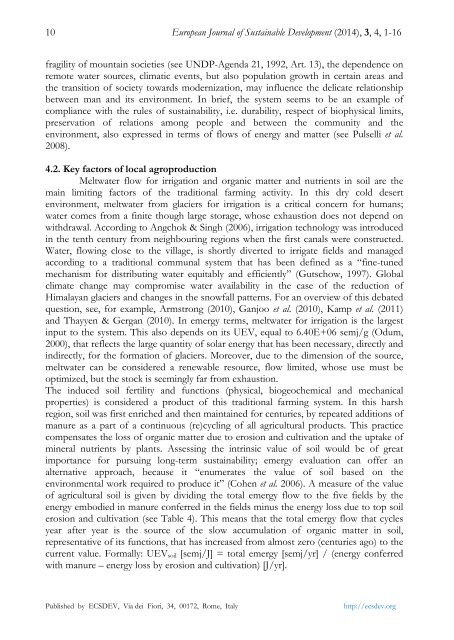 Emergy evaluation of a traditional farming system. Case study: Leh District (Ladakh - Indian Trans-Himalaya)