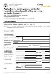 Contractor Form A3 - Building Commission