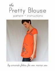 Pretty Blouse PDF Pattern + Tutorial - Sew Mama Sew