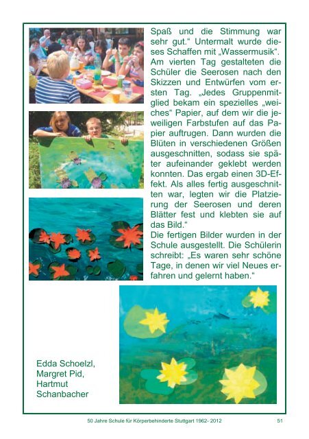 Jahresbericht 2012 - Schule fÃ¼r KÃ¶rperbehinderte