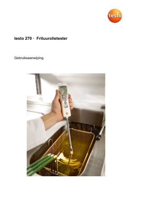 Gebruiksaanwijzing testo 270