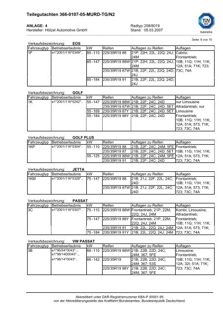 Teilegutachten 366-0107-05-MURD-TG/N2 - Autoteilefrau.eu