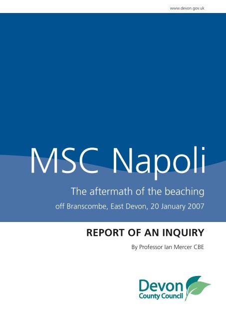 The aftermath of the beaching REPORT OF AN INQUIRY
