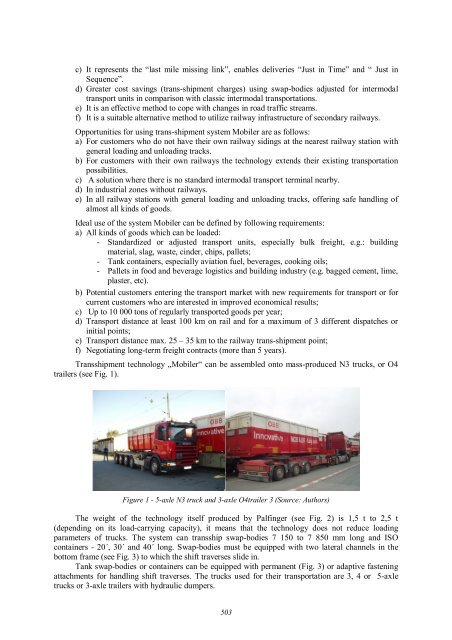 intermodal transportation of iso containers and its implementation to ...