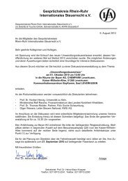 GesprÃ¤chskreis Rhein-Ruhr Internationales Steuerrecht eV - IfA