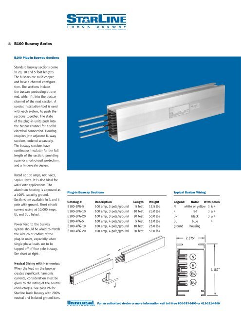 Starline Busway Catalog - Power & Systems Innovations