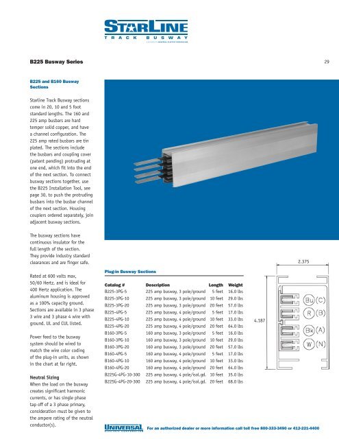 Starline Busway Catalog - Power & Systems Innovations