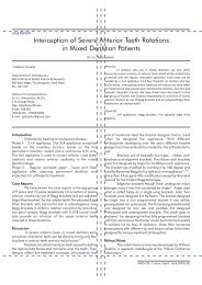 Interception of severe anterior teeth rotations in mixed dentition ...