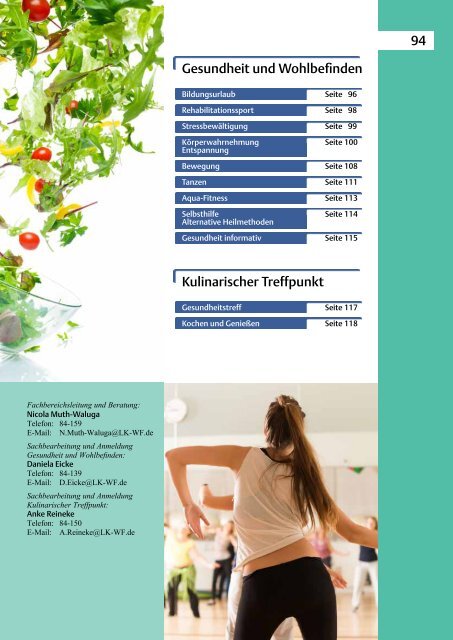 2013-2014 Gesundheit und Kulinarischer Treffpunkt