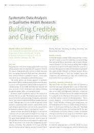 Systematic Data Analysis in Qualitative Health ... - Sight and Life