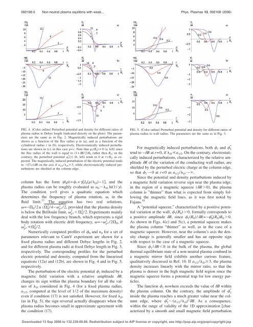 Non-neutral plasma equilibria with weak axisymmetric magnetic ...