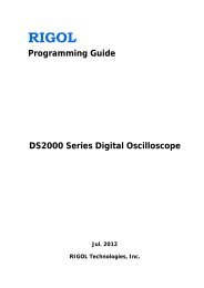 Programming Guide DS2000 Series Digital Oscilloscope