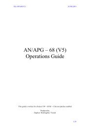 AN/APG â 68 (V5) Operations Guide