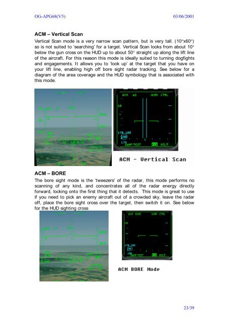 AN/APG â 68 (V5) Operations Guide