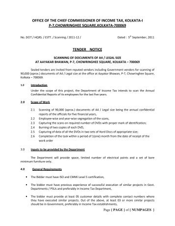 office of the chief commissioner of income tax, kolkata-i p-7 ...