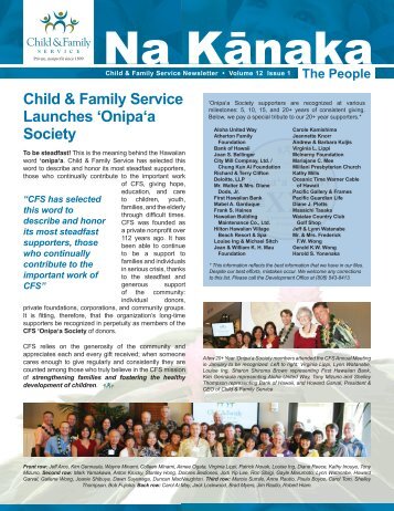 Volume 12 Issue 1 - Child & Family Service