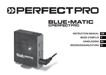 Handleiding BLUEMATIC - Perfectpro