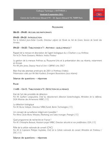 TÃ©lÃ©chargez le programme - hcfdc