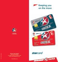 Keeping you on the move - Caltex