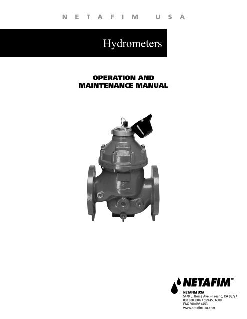 Hydrometers Operation and Maintenance Manual - Baseline Systems