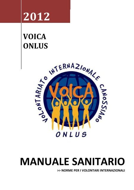 MANUALE SANITARIO - VOICA ONLUS