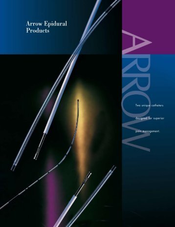 Arrow Epidural Products - Mayo Healthcare