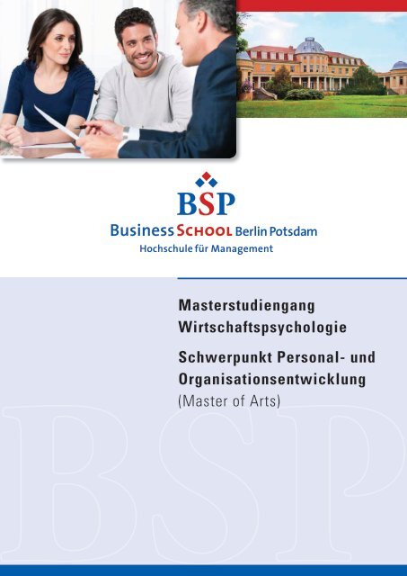 Masterstudiengang Wirtschaftspsychologie Schwerpunkt Personal ...