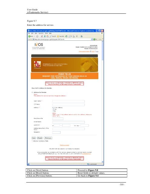 Guidelines For Completing Form TM49 Electronically