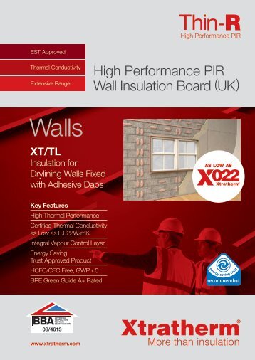 Thin-R XT/TL Brochure Download PDF - Xtratherm